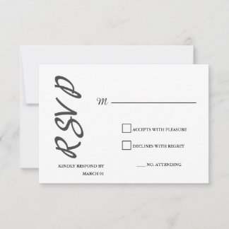 回答単純モダンミニマルシンプルリスト 出欠カード