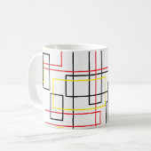 回線ネットワークマグ コーヒーマグカップ (正面左)