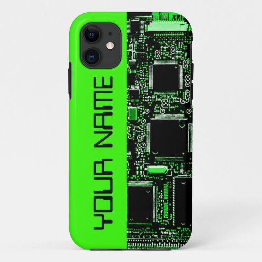 回路の緑2 "名前" iPhoneケース側の緑 Case-Mate iPhoneケース (裏面)