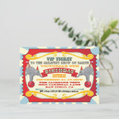 回路またはカーニバルチケット誕生日招待状 招待状 (スタンド正面)