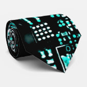 回路アクア2タイ両面 ネクタイ (ロール)