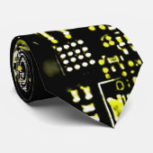 回路イエロー2タイ両面 ネクタイ (ロール)