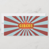 回路カーニバルチケット誕生日招待状 (裏面)