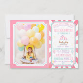 回路カーニバルチケット誕生日招待状 招待状 (正面)