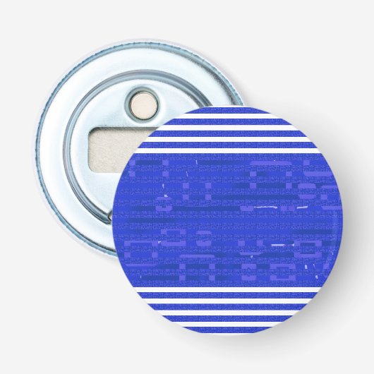 回路クール青のジオメトリックストライプ 栓抜き (正面)