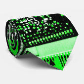 回路グリーン2タイ ネクタイ (ロール)