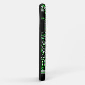 回路グリーン2モノグラムiPhoneケース Case-Mate iPhoneケース (裏面/右)