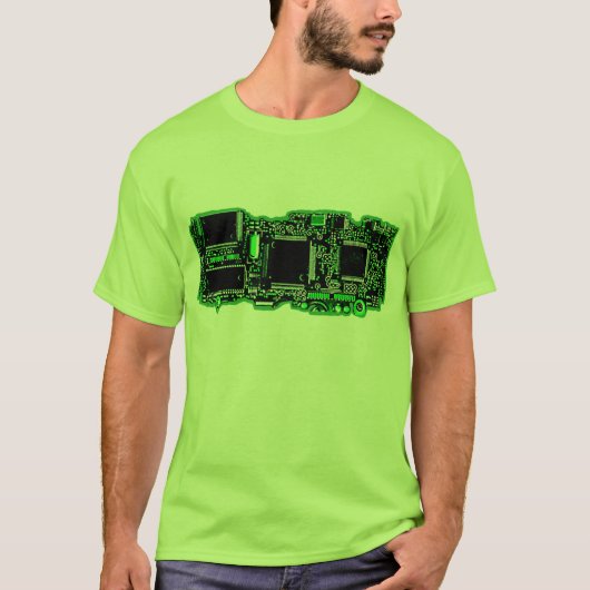 回路グリーン2 Tシャツ(緑) Tシャツ (正面)