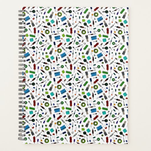 回路コンポーネント – 色 プランナー手帳 (正面)