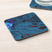 回路パターンコースター コースター (左側)