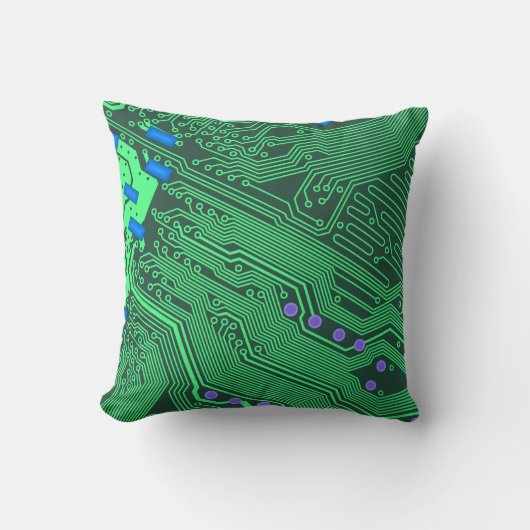回路パターン装飾用クッション クッション (正面)