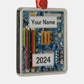 回路パーソナライズされた基板金属オーナメント メタルオーナメント (右)
