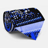 回路ブルー2タイ ネクタイ (ロール)