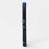 回路ブルーiPhoneケース Case-Mate iPhoneケース (裏面/左)