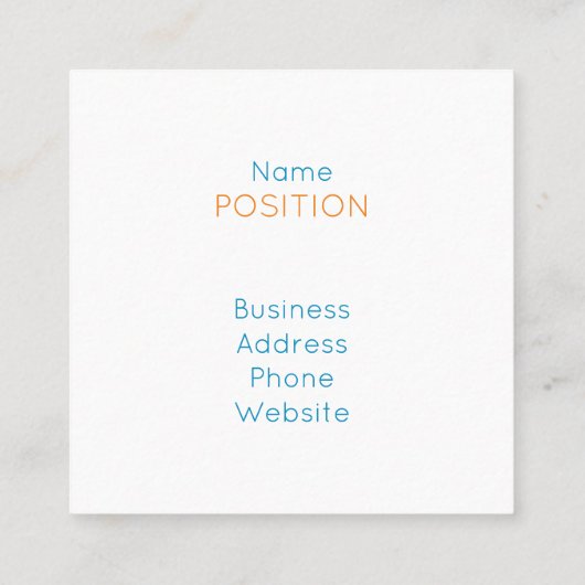 回路モダンボード緑の黄色のオレンジ色の技術 スクエア名刺 (裏面)