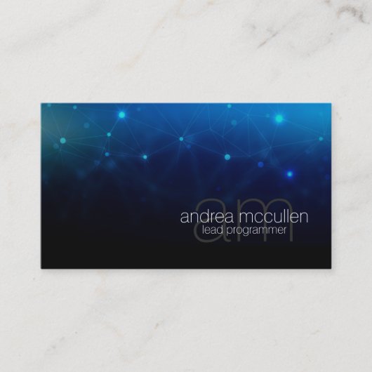 回路モノグラムプログラマエンジニア技術 名刺 (正面)