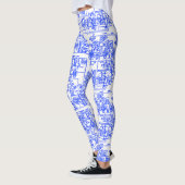 回路レギンス（シアン） レギンス (左)