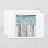 回路図超高層ビル ノートカード (正面/裏面)