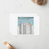 回路図超高層ビル ノートカード (正面/裏面インサイチュ)