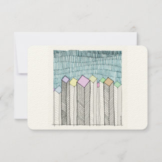 回路図超高層ビル ノートカード