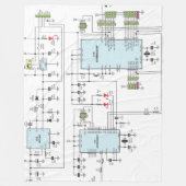 回路図 フリースブランケット (正面)