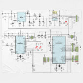 回路図 フリースブランケット (正面(横))