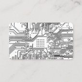 回路基板のコンピューター修理のビジネスカード 名刺 (裏面)