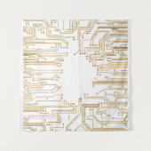 回路基板の背景の壁紙 タペストリー (正面(横))