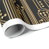 回路基板の背景の壁紙 ラッピングペーパー (ロールコーナー)