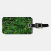 回路基板の背景 ラゲッジタグ (正面横)