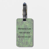 回路基板の背景 ラゲッジタグ (裏面縦)