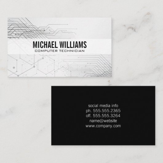 回路基板の電子部品 名刺 (正面/裏面)