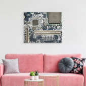 回路基板アート キャンバスプリント (インサイチュ (リビング))