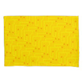 回路基板キッズデコモダンイエローオレンジおもしろい 枕カバー (正面左)