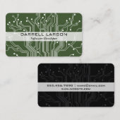 回路基板グリーンブラック 名刺 (正面/裏面)