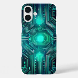 回路基板テクノロジーインスパイアードスタイル iPhone 16 PLUSケース
