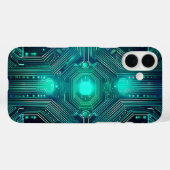 回路基板テクノロジーインスパイアードスタイル Case-Mate iPhoneケース (裏面 (横))