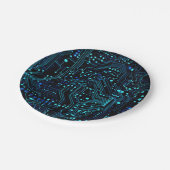 回路基板デザインイラストレーションクッション ペーパープレート (アングル)