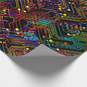 回路基板デザインイラストレーションクッション ラッピングペーパー (角)