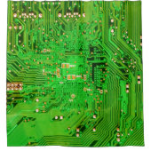 回路基板デザイン シャワーカーテン (正面)