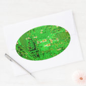 回路基板デザイン 楕円形シール (封筒)