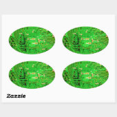 回路基板デザイン 楕円形シール (シート)