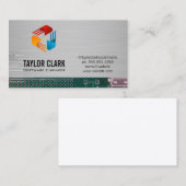 回路基板ハードウェアエンジニア | テックモダンロゴ 名刺 (正面/裏面)