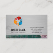 回路基板ハードウェアエンジニア | テックモダンロゴ 名刺 (正面)