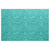 回路基板パターンターコイズID245 ファブリック (ファットクウォーター)