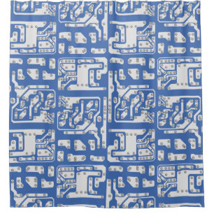 回路基板パターン シャワーカーテン