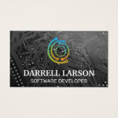 回路基板ブラック |技術ロゴ (正面)