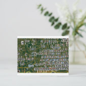 回路基板上の抵抗 ポストカード (スタンド正面)