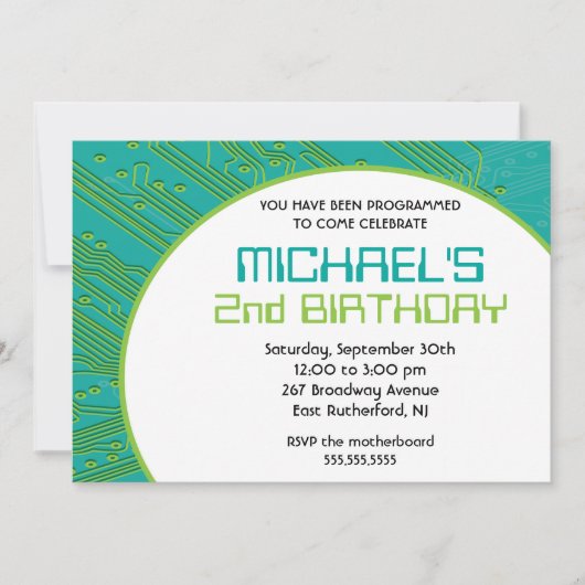回路基板招待状 招待状 (正面)