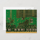 回路基板背景はがき ポストカード (正面/裏面)